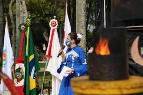 Município tem geração da chama crioula no dia do seu aniversário