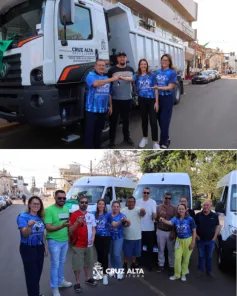 Prefeitura de Cruz Alta entrega 11 novos veículos para renovar frota municipal