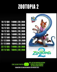 DOMINGO: Confira a programação de filmes  no Cine Globo de Cruz Alta