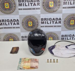 Rápida ação da Brigada Militar prende suspeito de roubo em Cruz Alta