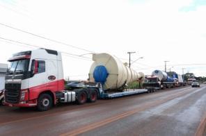 C.Vale recebe primeira remessa de grandes equipamentos para esmagadora de soja