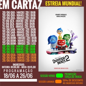 DOMINGO: Confira a programação de filmes  no Cine Globo de Cruz Alta