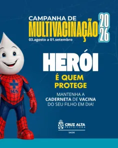 Dia D da Multivacinação será realizado neste sábado em Cruz Alta