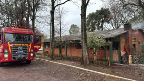 Incêndio atinge cozinha de prédio no Parque de Exposições de Cruz Alta