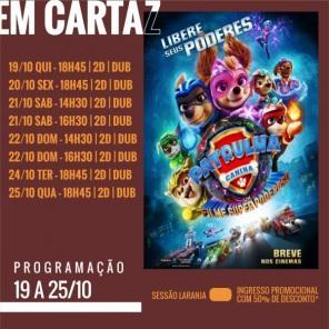 DOMINGO: Confira a programação de filmes  no Cine Globo de Cruz Alta 
