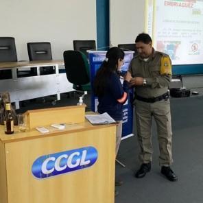 1° Batalhão Rodoviário da Brigada Militar realizam palestra relativa ao SIPAT