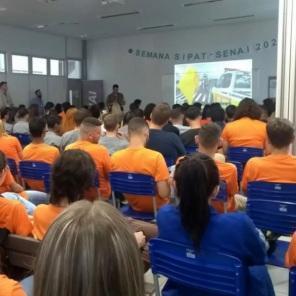 1° Batalhão Rodoviário da Brigada Militar realizam palestra relativa ao SIPAT