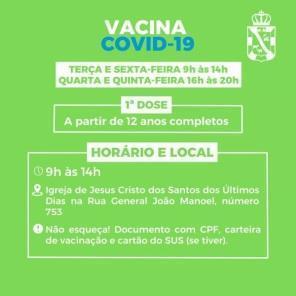 Confira o cronograma de vacinação contra a Covid-19 para esta semana