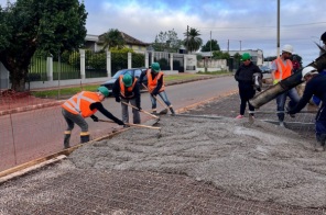 MODERNIZAÇÃO> Avançam obras da Avenida Xavantes em Cruz Alta