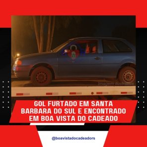 POLÍCIA> Gol furtado em Santa Bárbara do Sul é achado em mata no Cadeado