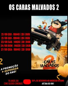 CINEMA: Confira os filmes em Cartaz neste sábado em Cruz Alta