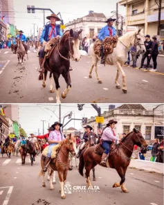 Desfile Farroupilha reúne mais de 500 cavalarianos em Cruz Alta
