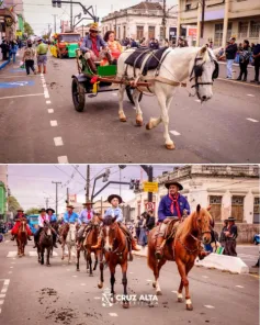 Desfile Farroupilha reúne mais de 500 cavalarianos em Cruz Alta