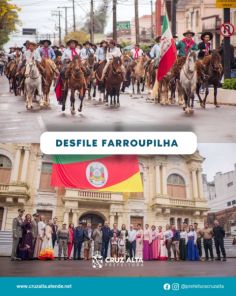 20 DE SETEMBRO>Desfile Farroupilha reúne mais de 500 cavalarianos em Cruz Alta