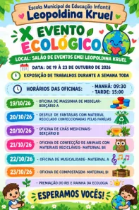 EMEI Leopoldina Kruel realiza 10ª edição do Evento Ecológico em Cruz Alta