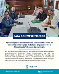 Reunião integra Sala do Empreendedor e Fiscalização Tributáriaoooooooooooooooo
