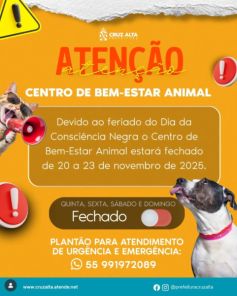 Centro de Bem-Estar Animal tem plantão para atendimentos de emergência