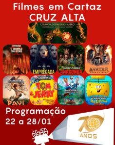 CINEMA: Confira os filmes em Cartaz neste sábado em Cruz Alta