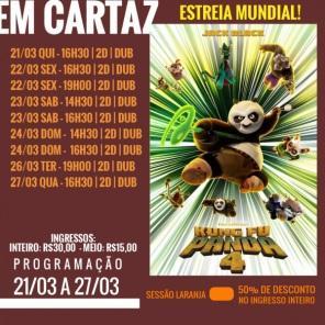 DOMINGO: Confira a programação de filmes  no Cine Globo de Cruz Alta
