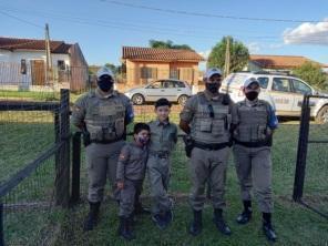 Brigada Militar realiza sonho de menino de 05 anos