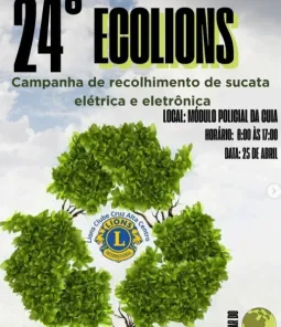 LIONS CLUBE CRUZ ALTA CENTRO>Cruz Alta promove 24ª edição da campanha Ecolions