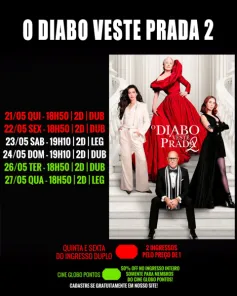 DOMINGO> Confira a programação de filmes no Cine Globo de Cruz Alta