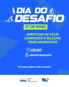 QUARTA DIA 27 >Dia do Desafio em Cruz Alta terá presença de campeão olímpico