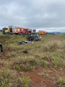 Caminhão de Panambi se envolve em grave acidente em SC
