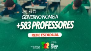 Governo do RS nomeia mais 583 professores para a Rede Estadual