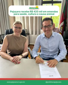 Deputado Rafael Braga garante R$ 420 mil em emendas para Pejuçara