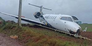 ERECHIM: Avião sai da pista após pouso; uma pessoa ficou ferida