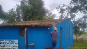 TEMPORAL: 13 residências são destelhadas em Benjamin Nott