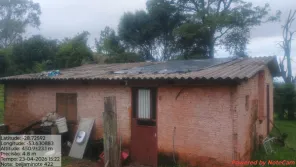 TEMPORAL: 13 residências são destelhadas em Benjamin Nott