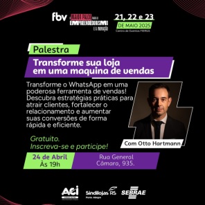 Palestra gratuita ensina a usar o WhatsApp para turbinar vendas