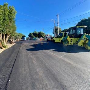 Obra de pavimentação asfáltica vai contemplar 19 quadras de Pejuçara