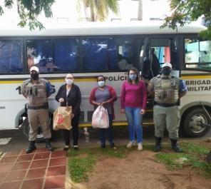  Brigada Militar realiza entrega das arrecadações do Drive Thru Solidário