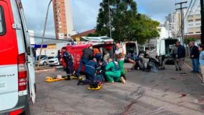 Ambulância do Samu capota e paciente morre em acidente em Passo Fundo