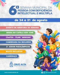 Cruz Alta realiza 6ª Semana Municipal da Pessoa com Deficiência