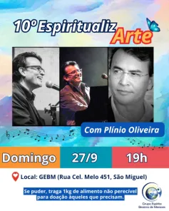Grupo Espírita Bezerra de Menezes promove 10ª edição do EspiritualizArte