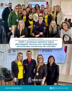 SETEMBRO AMARELO>Palestra do CAPS I aborda técnicas em emergências de suicídio