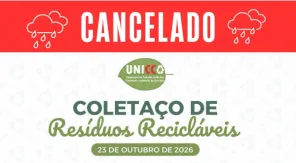 Coletaço de recicláveis da UNICCA é cancelado devido à previsão de chuva