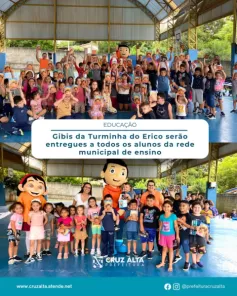Gibis da Turminha do Erico serão entregues a todos os alunos da rede municipal