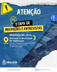 TROCA DE LUGAR> Prefeitura altera local de inscrições do programa habitacional