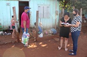 Seguem as entregas de cestas básicas nos bairros de Cruz Alta