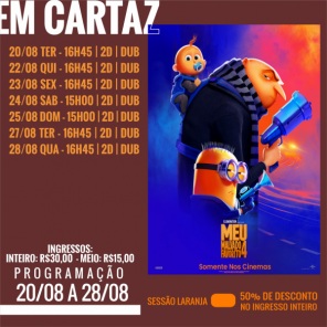 CINEMA: Confira os filmes em Cartaz neste sábado em Cruz Alta