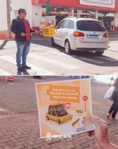 SEMANA DO TRÂNSITO>Ação no centro reforça respeito às vagas para PCDs