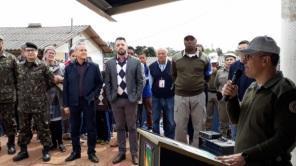 Instalada Base Móvel Comunitária do 16º BPM no Bairro COHAB em Cruz Alta