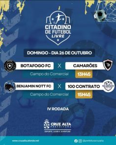 Citadino de Futebol tem rodada no domingo em quatro campos de Cruz Alta