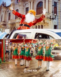 Um encanto de natal fechou com a descida da Pinheiro no desfile Natalino 