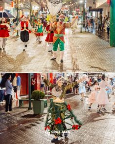 Um encanto de natal fechou com a descida da Pinheiro no desfile Natalino 